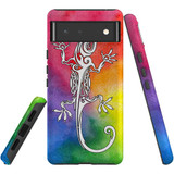 For Google Pixel 6 Case, Protective Back Cover,Rainbow Lizard | Shielding Cases | iCoverLover.com.au