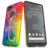 For Google Pixel 4 Case, Tough Protective Back Cover, Rainbow Lizard | Protective Cases | iCoverLover.com.au