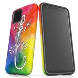 For Google Pixel 5/4a 5G,4a,4 XL,4/3XL,3 Case, Tough Protective Back Cover, Rainbow Lizard | Protective Cases | iCoverLover.com.au