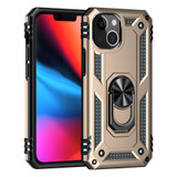 For iPhone 13 Pro Max, 13, 13 Pro, 13 mini Case, Protective Shockproof TPU/PC Cover, Ring Holder, Gold | Armour Cases | iCoverLover.com.au