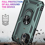 For iPhone 13 Pro Max, 13, 13 Pro, 13 mini Case, Protective Shockproof TPU/PC Cover, Ring Holder, Dark Green | Armour Cases | iCoverLover.com.au