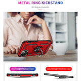 For iPhone 13 Pro Max, 13 Pro, 13 mini Case, Protective Shockproof TPU/PC Cover, Ring Holder, Red | Armour Cases | iCoverLover.com.au