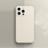 For iPhone 13 Pro Max, 13, 13 Pro, 13 mini Case, Liquid Silicone Flannel Lined Back Cover, White | Plastic Cases | iCoverLover.com.au