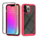 For iPhone 13 Pro Max Case Starry Sky Solid Color Series Protective Armour Cover, Light Red | Plastic Cases | iCoverLover.com.au