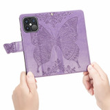 For iPhone 13 Pro Max, 13, 13 Pro, 13 mini Case, Butterfly Wallet Cover, Lanyard & Stand, Light Purple | PU Leather Cases | iCoverLover.com.au