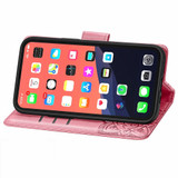 For 13, 13 Pro Case, Butterfly PU Leather Wallet Cover, Lanyard & Stand, Pink | iCoverLover.com.au