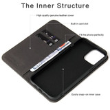 For iPhone 13 Pro Max, 13, 13 Pro, 13 mini Case, Fierre Shann Crocodile Pattern Genuine Cow Leather Wallet Cover, Black | iCoverLover.com.au