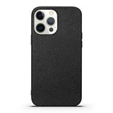 For iPhone 13 Pro Case Genuine Leather Durable Slim Fit Protective Cover Black