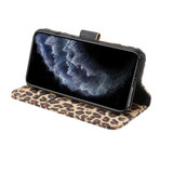 For iPhone  13, 13 Pro, 13 mini Case, Leopard Print Wallet Cover, Yellow | PU Leather Cases | iCoverLover.com.au