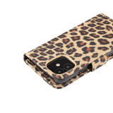 For iPhone  13, 13 Pro, 13 mini Case, Leopard Print Wallet Cover, Yellow | PU Leather Cases | iCoverLover.com.au