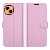 For iPhone 13/13 mini Case, Lychee Wallet Folio Cover, Kickstand, Pink | PU Leather Cases | iCoverLover.com.au