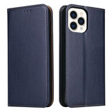 For iPhone 13 Pro Case Leather Flip Wallet Folio Cover with Stand Blue