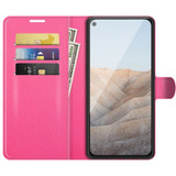 Case for Google Pixel 5a 5G or 4a, PU Leather Folio Protective Wallet Cover with Stand in Rose Red| iCoverLover Australia