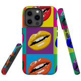 For iPhone 13 Pro Max Case, Protective Back Cover, Pop Art Lips | Shielding Cases | iCoverLover.com.au