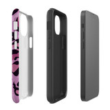 For iPhone 14 Pro Max, 14 Pro, 14 Plus, 14, 13 Pro Max, 13 Pro, 13, 13 Mini Case, Protective Back Cover, Magenta Leopard Pattern | Protective Cases | iCoverLover.com.au
