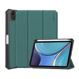For iPad mini 6 Case,Karst Texture Folio PU+TPU PU Leather Case, 3-fold Holder & Sleep / Wake-up Function & Pen Holder, Dark Green | iPad mini Cases | iCoverLover.com.au
