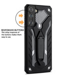 Samsung Galaxy S21 FE Case, Armour Shockproof Cover, Stand, Black | Protective Cases | iCoverLover.com.au