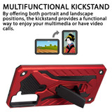 Samsung Galaxy S21 FE Case, Armour Shockproof Cover, Stand, Red | Protective Cases | iCoverLover.com.au