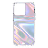 For iPhone 13 Pro Case-Mate Soap Bubble Antimicrobial Cover Iridescent