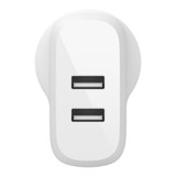 Belkin BOOSTCHARGE Dual Wall Charger, Lightning to USB-A Cable, White, 24W | iCoverLover Australia