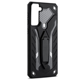 For Samsung Galaxy S22 Case Armour Shockproof Tough Cover with Kickstand Black