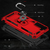 For Samsung Galaxy S22+ Plus/S22 Case, TPU + PC Protective Cover, Ring Holder, Red | Armour Cases | iCoverLover.com.au