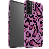 For Samsung Galaxy S22 Ultra, S22+ Plus, S22, S21 Fe Case, Protective Back Cover, Magenta Leopard Pattern | Protective Cases | iCoverLover.com.au