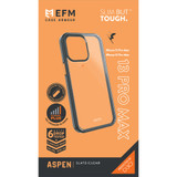 EFM Aspen Case Armour D3O 5G Signal Plus Cover for iPhone 13 Pro Max, 13, 13 Pro, Slate Clear | iCoverLover Australia