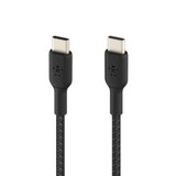 Belkin BoostCharge USB-C to USB-C Braided 1M Cable  Universally compatible - Black, Black | iCoverLover.com.au