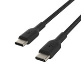 Belkin BoostCharge USB-C to USB-C Braided 1M Cable  Universally compatible - Black, Black | iCoverLover.com.au