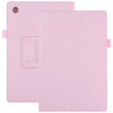 For Samsung Galaxy Tab A8 10.5in (2021) Case, Lychee Texture Solid Colour, PU Leather Cover, Pink | Folio Cases | iCoverLover.com.au