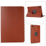 For Samsung Galaxy Tab A8 10.5in (2021) Case, 360 Rotation, PU Leather Cover, Brown | Folio Cases | iCoverLover.com.au
