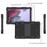 For Samsung Galaxy Tab A8 10.5in (2021) Case, Protective Armour Cover, Stand, Black | Shielding Cases | iCoverLover.com.au