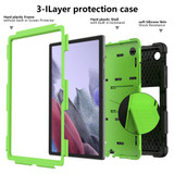 For Samsung Galaxy Tab A8 10.5in (2021) Case, Protective Armour Cover, Stand, Black + Yellow Green | Shielding Cases | iCoverLover.com.au