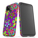 For Google Pixel 5 5G Case, Protective Back Cover,Purple Floral Design | Shielding Cases | iCoverLover.com.au