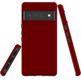 For Google Pixel 6 Pro Case Tough Protective Cover Maroon Red
