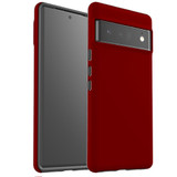 For Google Pixel 6 Pro Case Tough Protective Cover Maroon Red