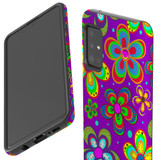 For Samsung Galaxy A Series Case, Protective Back Cover, Purple Floral Design | Shielding Cases | iCoverLover.com.au