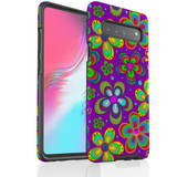 For Samsung Galaxy S Series Case, Protective Back Cover, Purple Floral Design | Shielding Cases | iCoverLover.com.au