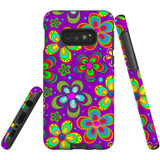 For Samsung Galaxy S10e Case, Protective Back Cover,Purple Floral Design | Shielding Cases | iCoverLover.com.au