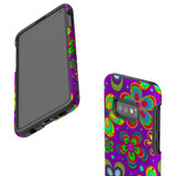 For Samsung Galaxy S Series Case, Protective Back Cover, Purple Floral Design | Shielding Cases | iCoverLover.com.au