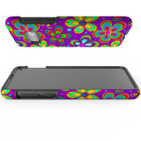 For Samsung Galaxy S Series Case, Protective Back Cover, Purple Floral Design | Shielding Cases | iCoverLover.com.au