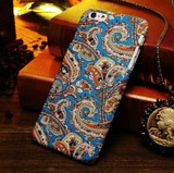 Blue Orange Paisley Fabric iPhone 6 Plus & 6S Plus Case | Designer iPhone Case 6 Plus & 6S Plus | iPhone Covers | iCoverLover