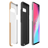 For Samsung Galaxy S Series Case, Protective Back Cover, Peach Orange | Shielding Cases | iCoverLover.com.au