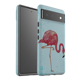 For Google Pixel 6 Case, Protective Back Cover,Vintage Flamingo | Shielding Cases | iCoverLover.com.au