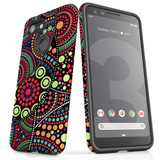 For Google Pixel 6 Pro Case Tough Protective Cover Dotted Abstract Painting