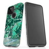 For Google Pixel 4a 5G Case Tough Protective Cover, Green Nature
