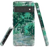 For Google Pixel 6 Pro Case Tough Protective Cover Green Nature