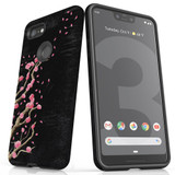 For Google Pixel 3 XL Case Tough Protective Cover, Plum Blossoming
