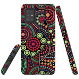 For Samsung Galaxy A51 4G Case Tough Protective Cover, Dotted Abstract Painting